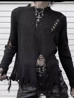 Punk Rave Black Plague Sweater